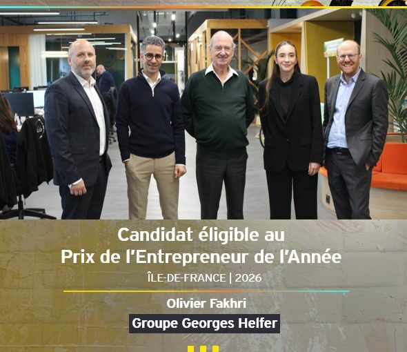 8.05.2026 – Georges Helfer : une candidature inspirante au Prix EY de l’Entrepreneur de l’Année